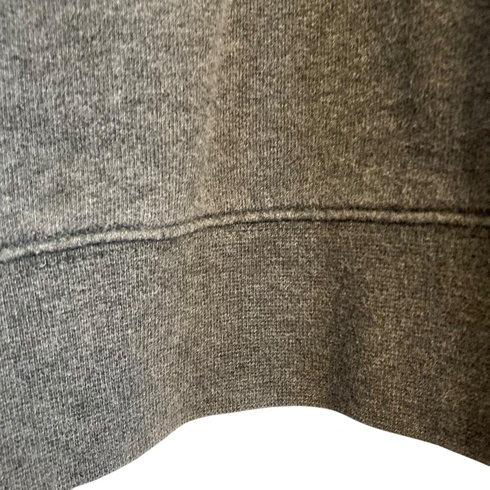 L.L. Bean Heather Gray Quarter Zip Pullover Sweatshirt Men's Large - Picture 7 of 16